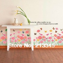 [Fundecor] remove butterfly flower decorative baseboard waist transparent PVC wall stickers decor 6164 2024 - buy cheap