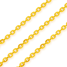 Collar de oro amarillo de 24K, cadena de eslabones de oro 999, novedad 2024 - compra barato