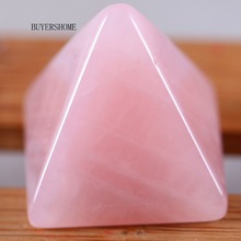 Chakra Pyramid Natural Stone Pink Crystal Healing Chakra Bead Fit Jewelry Making 1Pcs K2130 2024 - buy cheap