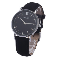 Cabarny relógio de pulso de couro genuíno unissex, relógio de marca de luxo para capa ultrafina casual de quartzo, relógio de pulso da moda para mulheres 2024 - compre barato
