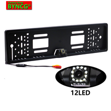Goods Frame for Car Number 170 European License Plate Auto Reverse Rear View Backup Camera 12LED Universal CCD Night Vision 2024 - buy cheap