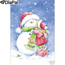 Diapai 100% quadrado completo/broca redonda 5d pintura diamante "desenho de neve" bordado de diamante ponto cruz decoração 3d a18538 2024 - compre barato