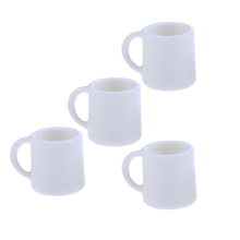 Set of 4 Pieces 1/12 Scale Milk Tea Coffee Wine Cups Mugs Tableware for Dolls House Accessory Suitable for 1:12  dollhouse 2024 - buy cheap