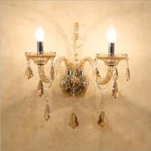 European Beside Lamps Wall Light Crystal Living Room Wall Lamp Gold Candle Wall Lamp Romantic Wall Lamp Bedroom Lights 2024 - buy cheap