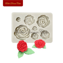 Mini Rose Flower Silicone Mold DIY Fondant Cake Moulds Sugarcraft Cake Mould Cake Decorating Tool Kitchen Accessories Bakeware 2024 - buy cheap