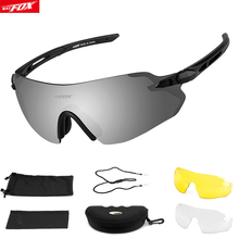 Batfox óculos de sol com aro para ciclismo, óculos de sol para bicicleta ao ar livre, 3 lentes, esportes, ciclismo 2024 - compre barato