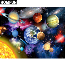 HOMFUN Full Square/Round Drill 5D DIY Diamond Painting "Cosmic Planet" Embroidery Cross Stitch 5D Home Decor Gift 2024 - buy cheap
