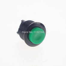 Interruptor de botón verde de 2 pines, pulsador sin mantenimiento, 16mm, SPST OFF-(ON), 1A, 125VAC 2024 - compra barato