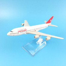 Swiss Air Swissair Airlines Boeing 747 16CM Alloy Metal Model Plane W Stand Aircraft Toy Kids Toys Birthday Gift FREE SHIPPING 2024 - buy cheap