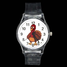 Christmas Gift Animal Chicken Rooster Kids Wristwatch Children Baby Sport Cartoon Rubber Band Quartz Watch 2024 - buy cheap