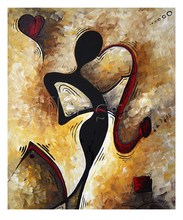 Gift Modern Art For The Love Of Music Still Life oil painting on canvas High quality hand painted Room Decoration 2024 - buy cheap