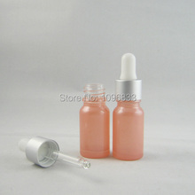 Botella de vidrio rosa con gotero, botella de pipeta, embalaje de aceite esencial cosmético, Color rosa, 10ML, 30 Uds. Por lote 2024 - compra barato