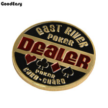 Hot Quality Poker Card Guard Protector Metal Token Coin with Plastic Cover Texas Poker Chip Set Casino Poker Dealer Button 2024 - buy cheap