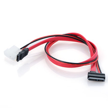 7 + 6 Pin Slimline SATA кабель для тонкого Ноутбука SATA DVD CD-RW адаптер питания кабель для ноутбука оптический привод линия P0.11 2024 - купить недорого