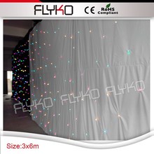 Бесплатная доставка, осветительная ткань rgb, популярная светодиодная занавеска со звездами 2024 - купить недорого