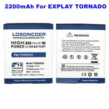 Batería de Li-ion de repuesto LOSONCOER 2200mAh para la batería Explay TORNADO 2024 - compra barato