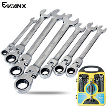 7pcs Ratchet Wrench 8-19mm Universal Head 72T Adjustable Wrench Set Spanners  Multifunctional Tool 2024 - buy cheap