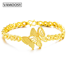 VAMOOSY Cute Beautiful Butterfly Charm Bracelet For women Girls student Hand Chain 24K Gold Color Friendship Women's bracelet 2024 - buy cheap