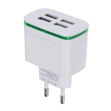 4 USB Hub Ports Charger Adapter EU Standard Plug Socket AC 100-240V DC 5V 4A Power Supply Charging Sokcet for Travel 2024 - buy cheap