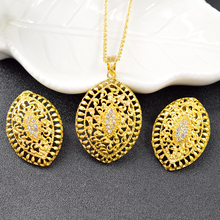 Sunny Jewelry Classic Jewelry Findings For Women Round Jewelry Sets Necklace Earrings Pendant Dubai Fashion Jewelry For Wedding 2024 - buy cheap