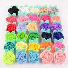 Flores de fieltro para niña, accesorios para el cabello, 30 colores, 1,5 pulgadas, 120, envío gratis 2024 - compra barato