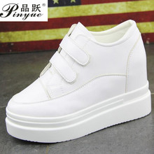 Woman Fashion White   Hidden Wedge Shoes Platform Sneakers for Women Casual Shoes Woman Platform Footwear Zapatos Mujer 2024 - buy cheap