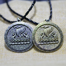LANGHONG 1PCS Viking Necklace Viking Boat Amulet Necklace for Women and Men Talisman Jewelry 2024 - buy cheap
