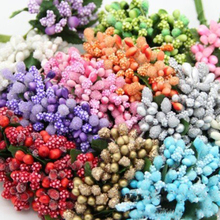 Romantic Wedding! 12Pcs/lot Artificial Flower Stamen wire stem/marriage leaves stamen DIY wreath wedding box decoration 2024 - buy cheap