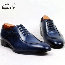 Cie/Мужская дышащая обувь из 100% натуральной телячьей кожи с круглым носком на шнуровке синего цвета ox501 2024 - купить недорого