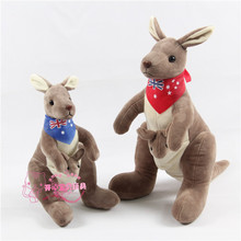 free shipping, flag scarf kangaroo plush toy,birthday gift h484 2024 - buy cheap