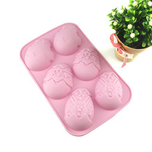 Silicone Molds Soap Mold Bunny Easter Egg Silicone for Candy Pudding Chocolate Mould 6 Holes Handmade DIY Dessert Cake Baking 2024 - buy cheap