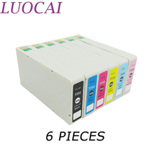 6 peças t5591 cartuchos de tinta luocai compatível para impressoras epson t5591 t5592 t5593 t5594 t5595 t5596 stylus foto rx700 2024 - compre barato