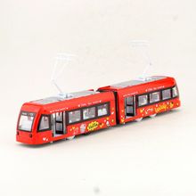 Diecast Metal Toy/Sound & Light Pull back Educational Car/City Underground Subway Tram Train/For children's gift or collection 2024 - buy cheap