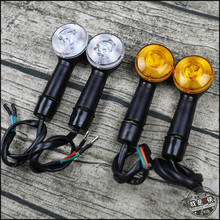 Luz LED de intermitente para motocicleta, piezas modificadas, luces traseras Retro Para Motocross, intermitente, lámpara de Flash 2024 - compra barato