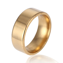 Anéis largos de aço inoxidável 316l, versão leve, para homens e mulheres, joias por atacado, tamanho 7 -11, anéis banhados a ouro 2024 - compre barato
