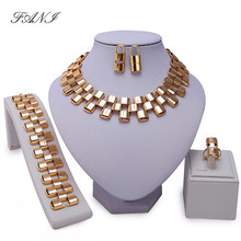 Fani New Imitation Pearl Dubai Gold-color Jewelry set Brand Fashion African Beads Costume Acessories Bridal wedding Jewelry Sets 2024 - buy cheap