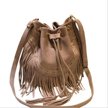 Brand Tassel Shoulder Bag Female Vintage Crossbody Bags For Women 2018 Bucket Bag Handbags Designer Scrub Daily Sac 2024 - buy cheap