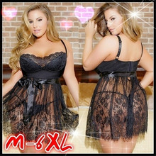 Summer Women Black Lingerie Lace Dress G-string Nightwear Sleepwear Nightgown Dress Underwear Cosplay Costumes Sexy Night Dress 2024 - buy cheap