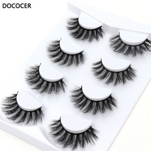 4 pairs/box 3D Fake eyelashes Natural Long mink False eyelashes Dramatic mink Lashes Makeup Extension Eyelashes 2024 - buy cheap