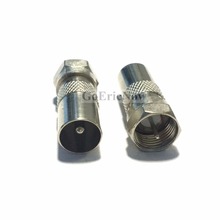 10 pcs RF Coaxial F Male Coaxial Plug Connector To RF TV Male To Fit  Satellite Cable Coax Adapter 2024 - buy cheap