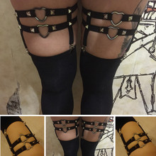 Sexy Garter BeltS custom Harness cinta liga punk Harajuku harness cage Summer rave wear spandex leg cage Bride garter Bohemia 2024 - buy cheap