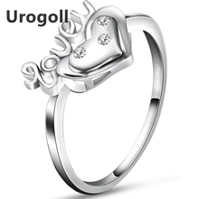 Gran oferta anillo de plata corazón Plata de Ley 925 auténtica anillos de boda para mujer AAA Zirconia Anillos De Compromiso joyería fina 2024 - compra barato