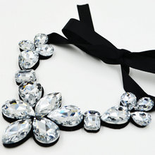 2018 Fashion Jewelry Crystal Statement Chain Rhinestone collar necklace statement bib necklace charm gift 2024 - buy cheap