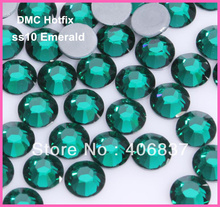 Free Shipping! 1440pcs/Lot, ss10 (2.7-2.9mm) High Quality DMC Emerald Iron On Rhinestones / Hotfix Rhinestones 2024 - buy cheap