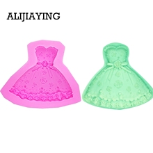 M0011 Skirt & Tube Top Dress Soap mould cupcake silicone mold cake decorating tools baking accessories 2024 - buy cheap