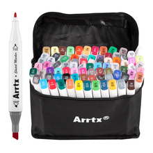 Arrtx 80 Colors Set Art Markers Pen Alcohol Based Marker Dual Headed Tips for Manga Drawing Marker Pen 2024 - buy cheap