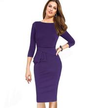 Folding waist Slim Wiggle Womens Elegant Sexy Slash Neck Ruched Slimming Wear to Work Office Party Pencil Sheath Bodycon Dress 2024 - buy cheap