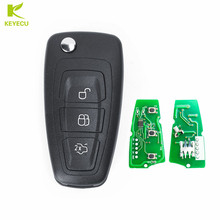 KEYECU Genuine Flip Remote Car Key Fob 3 Button 434MHz ID83 for Ford C-Max, Focus, Grand C-Max, Mondeo 2010-2014 P/N: 5WK49986 2024 - buy cheap