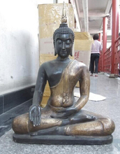 Xd 002983 25 pulgadas China cobre bronce dorado tallado finery budismo Tailandia estatua de Buda 2024 - compra barato