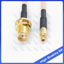 Tanger straight connector Male MMCX plug to SMA female jack with 20cm 8in RG316 RG-316 RF Coaxial Pigtail Jumper Low Loss cable 2024 - buy cheap